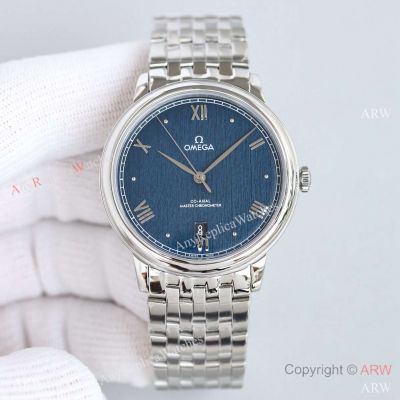 BLS Factory Copy Omega De Ville Prestige Co-Axial New Blue Dial Steel Watches